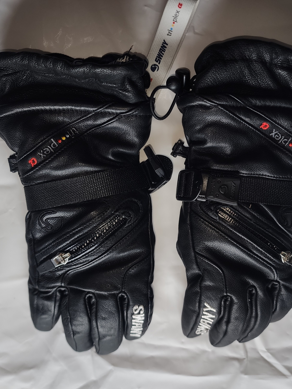 SWANY WOMEN'S SX-1L-X-CELL 2.1 SKI SNOWBOARD WINTER LEATHER GLOVES BLACK SIZE S - Picture 10 of 10